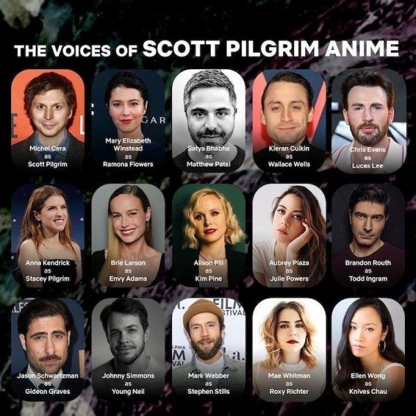 Звезды фильма "Скотт Пилигрим против всех" воссоединятся для озвучки аниме от Netflix